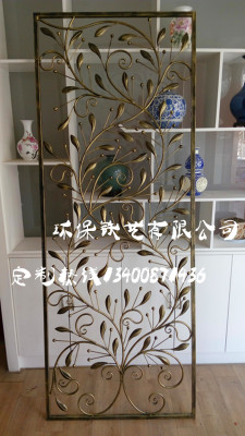 欧式铁艺隔断屏风入户隔断玄关门口铁艺窗花装饰镂空铁艺定制/做