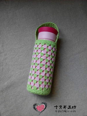 钩水杯套视频_鈎花朵水杯套_钩织水杯套花样_钩茶杯垫- 楚楚之家