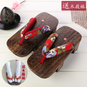 taobao agent 包邮二齿木屐送木屐袜 cos女式烧桐 日本款cosplay拖鞋 多色