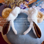 taobao agent ★猩猩★卖萌cos道具绵羊毛绒发箍 lovelive南小鸟绵羊装咩咩发饰