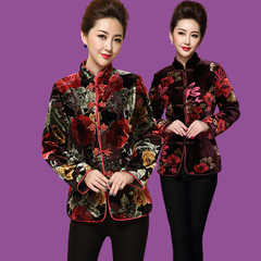 唐装女棉服真丝绒店铺-唐装女棉服真丝绒商家