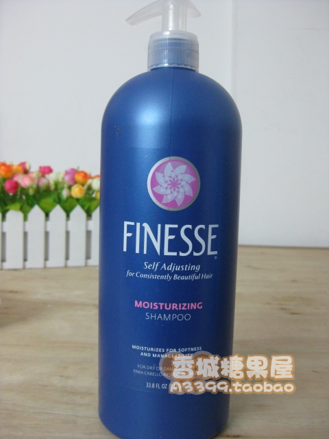 加拿大产 美国finesse丰姿/菲奈诗 特柔润洗发水/洗发素1000ml