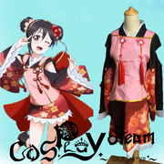 taobao agent 现货lovelive蛋糕矢泽妮可妖怪觉醒和服cosplay nico全套女服装