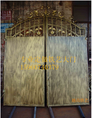 促销欧式铁艺公园门花园铁门别墅院子大门美式门防盗