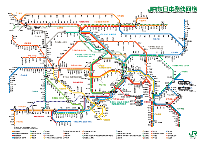 日本东京地铁_大阪京都奈良自由行_东京旅游地图图片