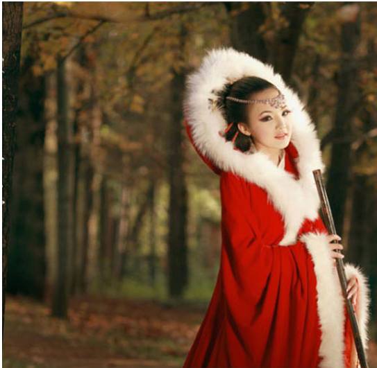 厂价直销影视唯美古装古装美女披风斗篷/演出服饰/大图片