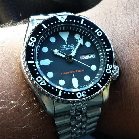 美国代购 seiko精工 skx007k2 经典自动机械潜水腕表