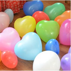 bk泰国6寸氢气球 婚庆爱心型批发结婚房布置生日派对装饰求婚心形