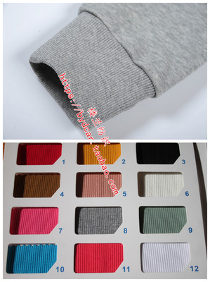 21支精梳纯全棉2*2拉架罗纹弹力袖口衣领下摆松紧口面料45元/公斤