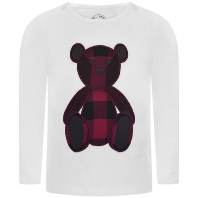 英国代购burberry男女童小熊t恤