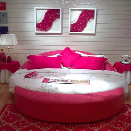 情趣红床酒店情趣床性爱床合欢床电动床主题酒店高级会所情趣家具