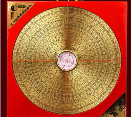 开运纯铜电木8寸风水罗盘 盘罗经铜内盘面寻龙尺伴侣l8w