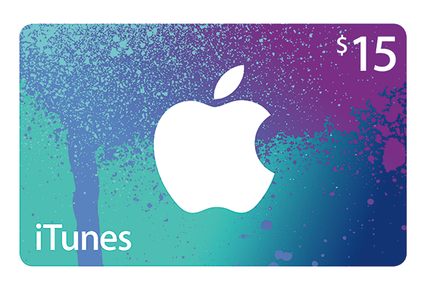 【美国现货】美国苹果充值卡itune gift card$15美元实物正品扫描
