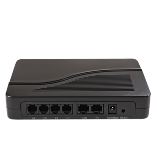 dbl得伯乐4口voip语音网关 ht-842r 4口网关 网络电话网关