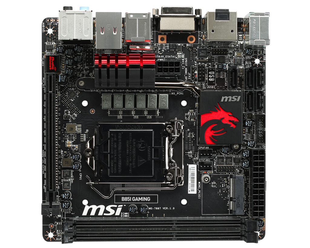 msi/微星 b85i gaming b85 itx主板 killer网卡 音皇声卡 游戏板