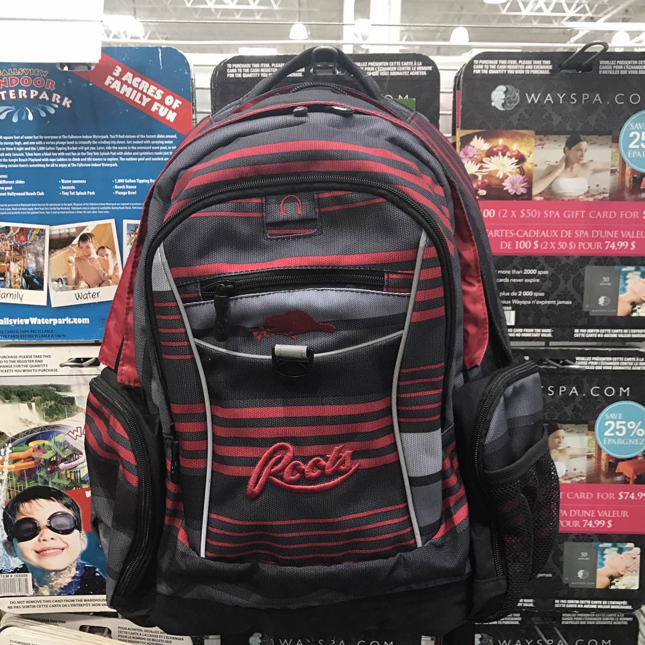 [USD 70.73] Canadian ROOTS student book bag travel backpack Double