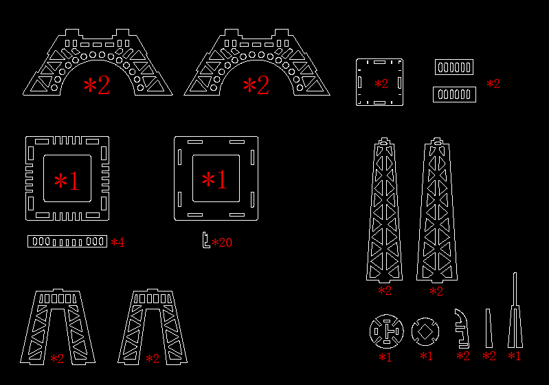 拼装工艺品图纸